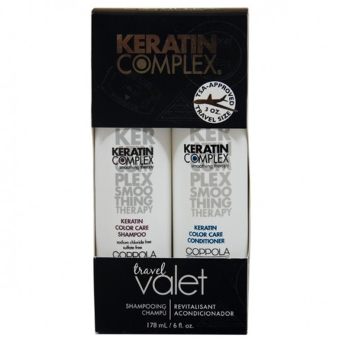 Keratin Complex Travel Valets Color Care Shampoo and Conditioner 
