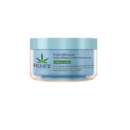 Hempz Triple Moisture Whipped Crème Body Scrub 7.3 Oz