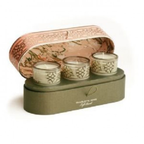 Agraria Charlotte Moss Left Bank 3 Votive Set: 3 Candles 