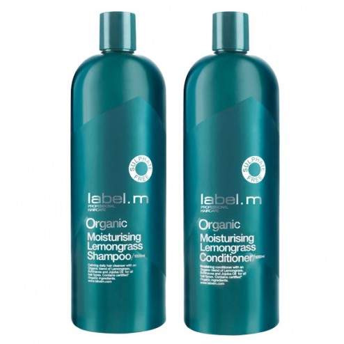 Label.m Organic Lemongrass Shampoo And Conditioner Duo (33.8 Oz each)