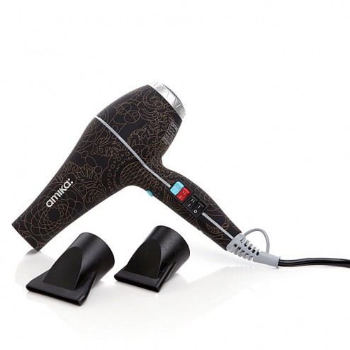 Amika Power Cloud Repair and Smooth Blow Dryer - Bronze and Black