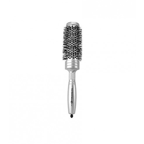 Bio Ionic iBrush Silver Classic Series Brush Hybrid Bristle Medium Round