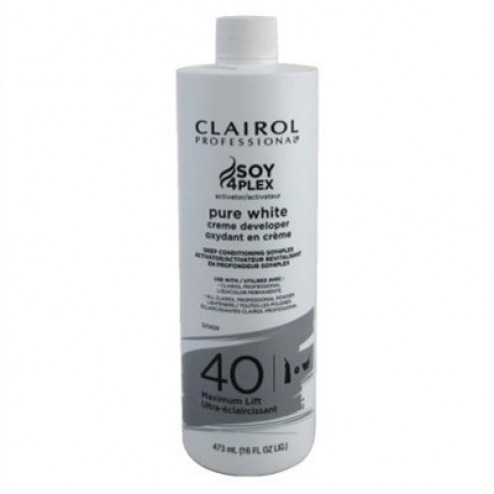 Clairol Professional Pure White Crème Developer 40 Volume 16 Oz