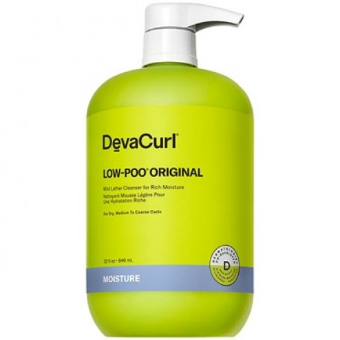 Deva Curl Low-Poo Original Mild Lather Cleanser For Rich Moisture 32 Oz