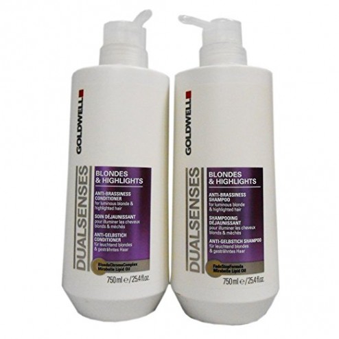 Goldwell Dualsenses Blondes & Highlights Shampoo And Conditioner Duo (25.4 Oz each)