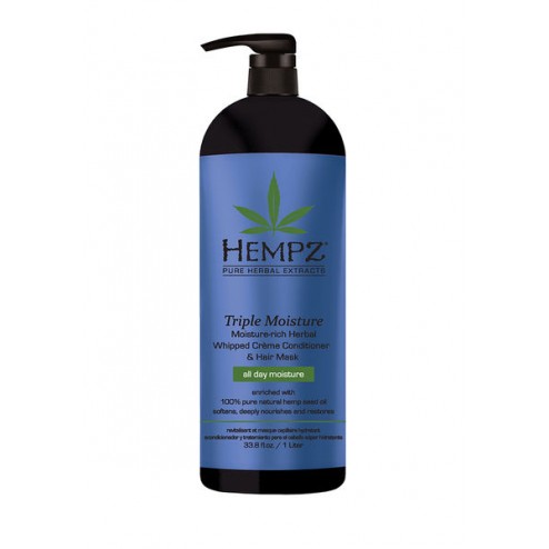 Hempz Triple Moisture Moisture-Rich Herbal Conditioner & Hair Mask 9 Oz