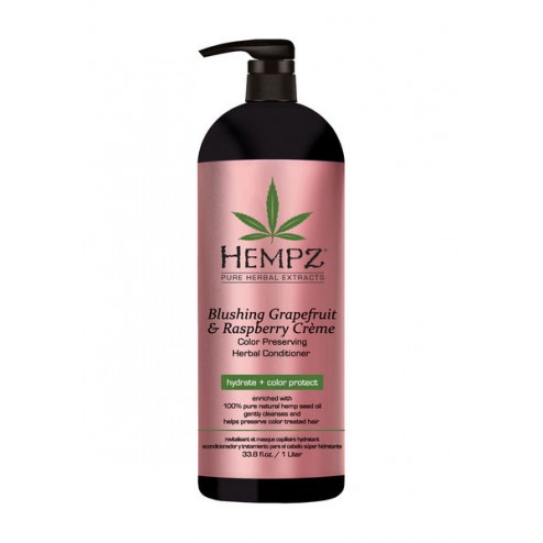 Hempz Blushing Grapefruit & Raspberry Crème Color-Preserving Conditioner 33.8 Oz