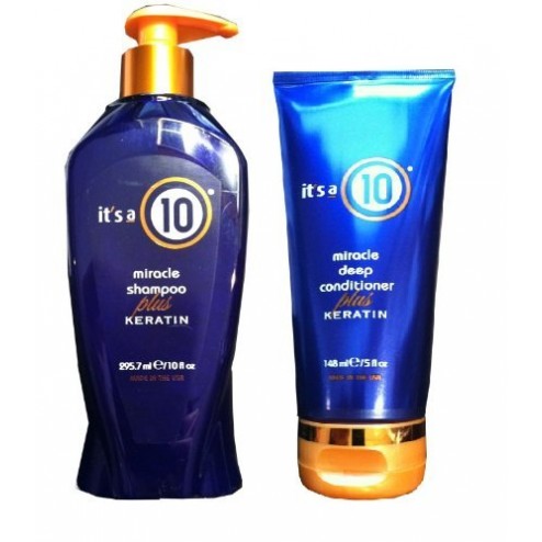 Its a 10 Miracle Shampoo Plus Keratin 10 Oz And Deep Conditioner Plus Keratin 5 Oz