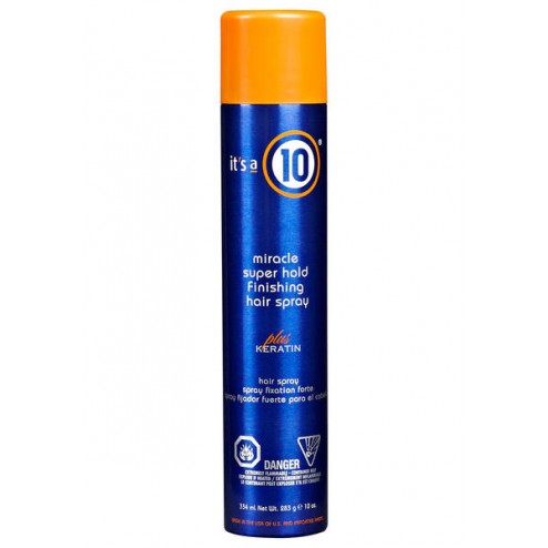 Its a 10 Miracle Super Hold Finishing Hair Spray Plus Keratin 10 Oz