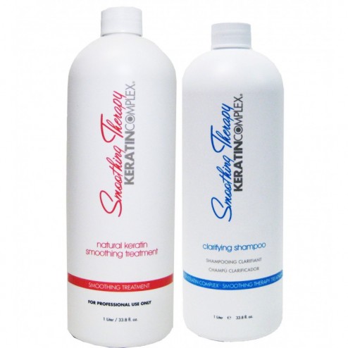 Keratin Complex Natural Smoothing Treatment And Clarifying Shampoo 32 (Oz each)