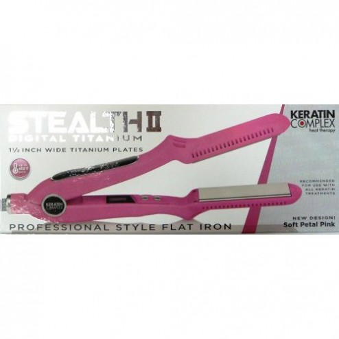 Keratin Complex Stealth II Pink 1 1/2" Flat Iron