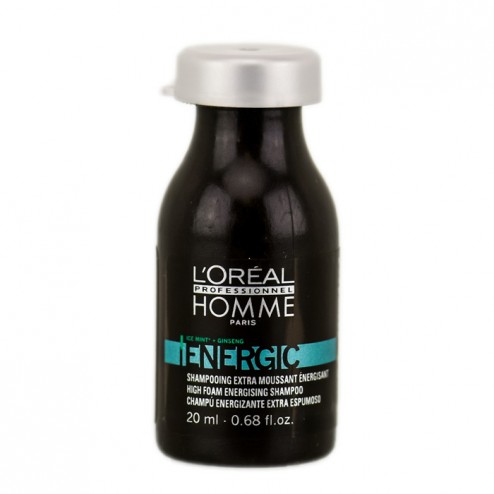 Loreal Homme Energic Energizing Shampoo 0.68 Oz