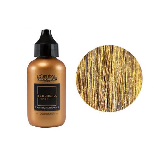 Loreal Professionnel #COLORFULHAIR FLASH Temporary Hair Make-Up 2 Oz - Gold Digger