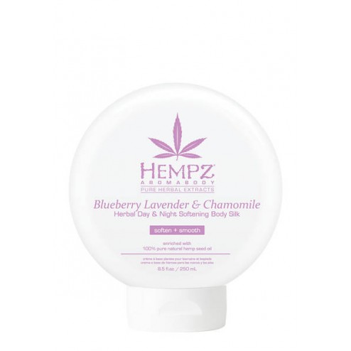 Hempz Blueberry Lavender & Chamomile Herbal Day & Night Softening Body Silk 8.5 Oz