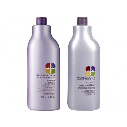 Pureology Hydrate Shampoo And Conditioner Duo (33.8 Oz each)