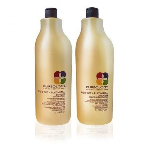 Pureology Perfect 4 Platinum Shampoo And Conditioner Duo (33.8 Oz each)