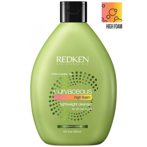 Redken Curvaceous High Foam Lightweight Cleanser for All Curl Types 10.1 Oz