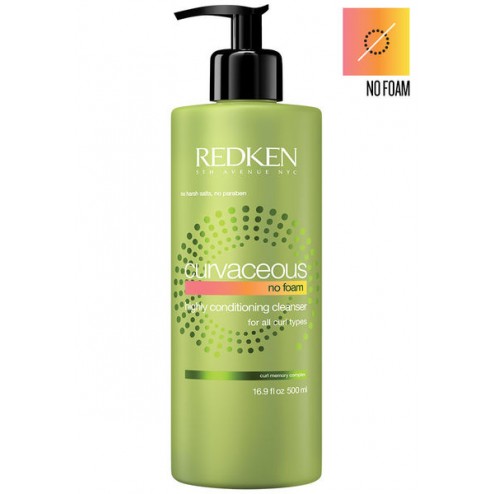 Redken Curvaceous No Foam Highly Conditioning Cleanser for All Curl Types 16.9 Oz