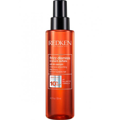 Redken Frizz Dismiss Instant Deflate Oil-In-Serum for Frizzy Hair 4.2 Oz