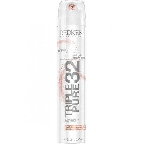 Redken Triple Pure 32 Neutral Fragrance Extreme High Hold Hairspray 9.1 Oz