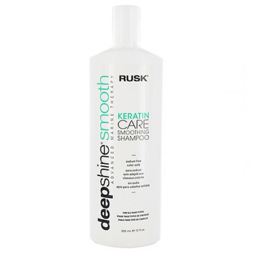 Rusk Keratin Care Smoothing Shampoo 12 Oz