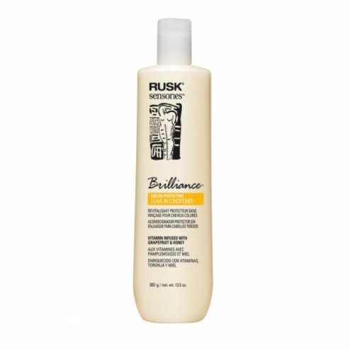 Rusk Sensories Brilliance Grapefruit and Honey Color Protecting Leave-In Cream Conditioner 13.5 Oz