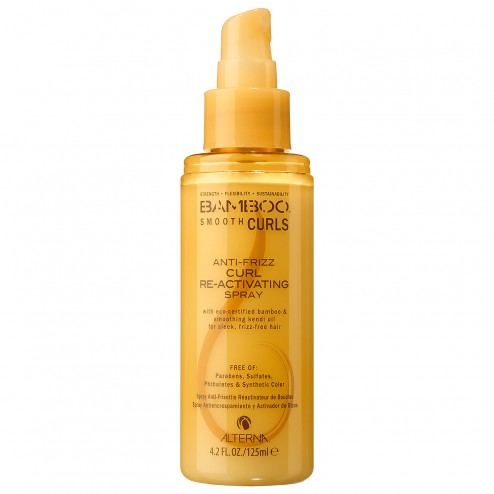 Alterna Bamboo Smooth Anti-Frizz Curl Reactivating Spray 4.2 oz