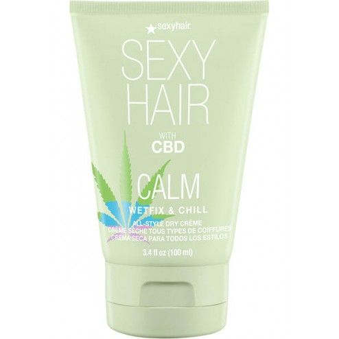 Sexy Hair Calm SexyHair Wetfix & Chill All-Style Dry Crème 3.4 Oz