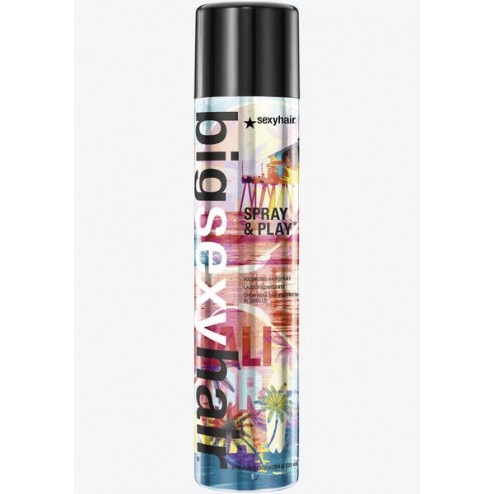 Sexy Hair Limited Edition Cali Can: Spray & Play Volumizing Hair Spray 10 Oz