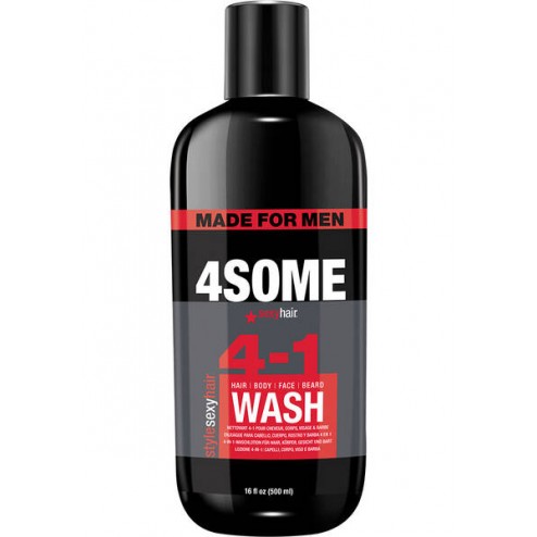 Sexy Hair 4SOME 4-1 Hair, Body, Face, & Beard Wash 16 Oz