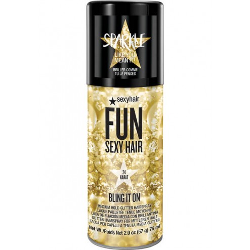 Sexy Hair Bling It On - 24 Karat Glitter Hair Spray 2 Oz