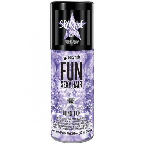 Sexy Hair Bling It On - Amethyst Sparkle Glitter Hair Spray 2 Oz