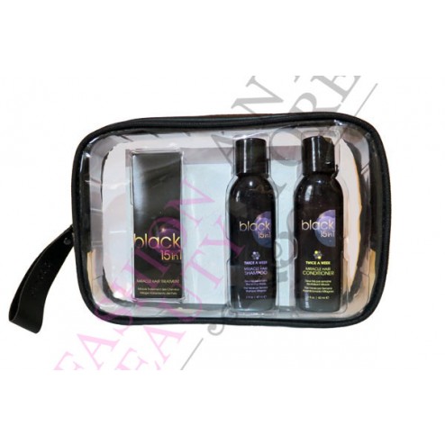 Black 15 in 1 Miracle Signature Travel Kit