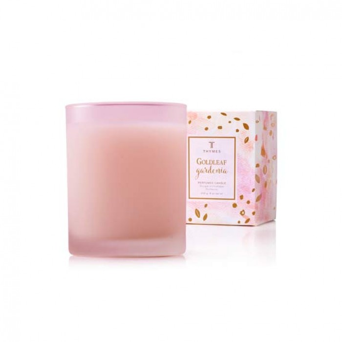 New Thymes Goldleaf Gardenia Candle Free shipping