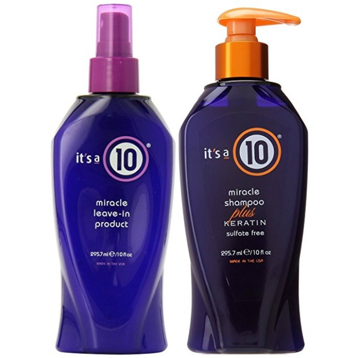 Its a 10 Miracle Leavein Product 10 Oz And Shampoo Plus Keratin 10 Oz