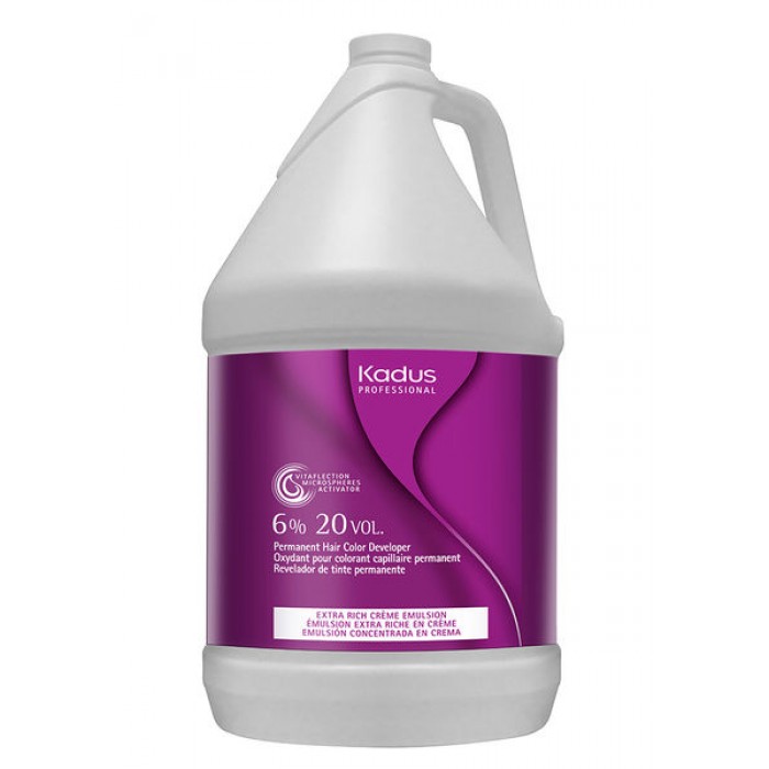 Kadus Professional Permanent Hair Color Developer 20Volume 1 Gal.
