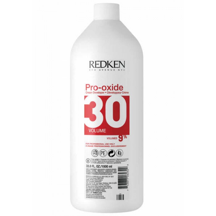 Redken Pro Oxide Cream Developer 30Volume For Lightener 8 Oz