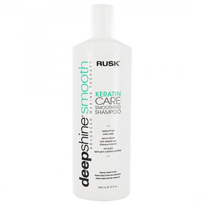 Rusk Keratin Care Smoothing Shampoo 12 Oz