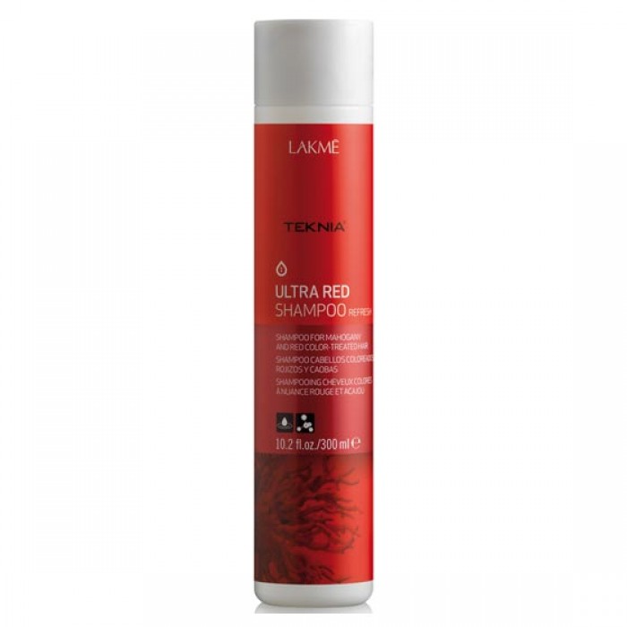 Lakme Teknia Ultra Red Shampoo 10.2 oz Color Refresh Shampoo for