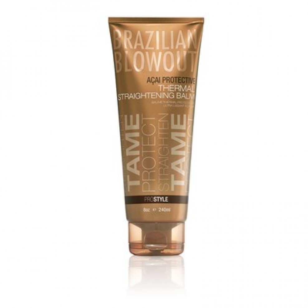 Brazilian Blowout Acai Protective Thermal Straightening Balm 8 Oz