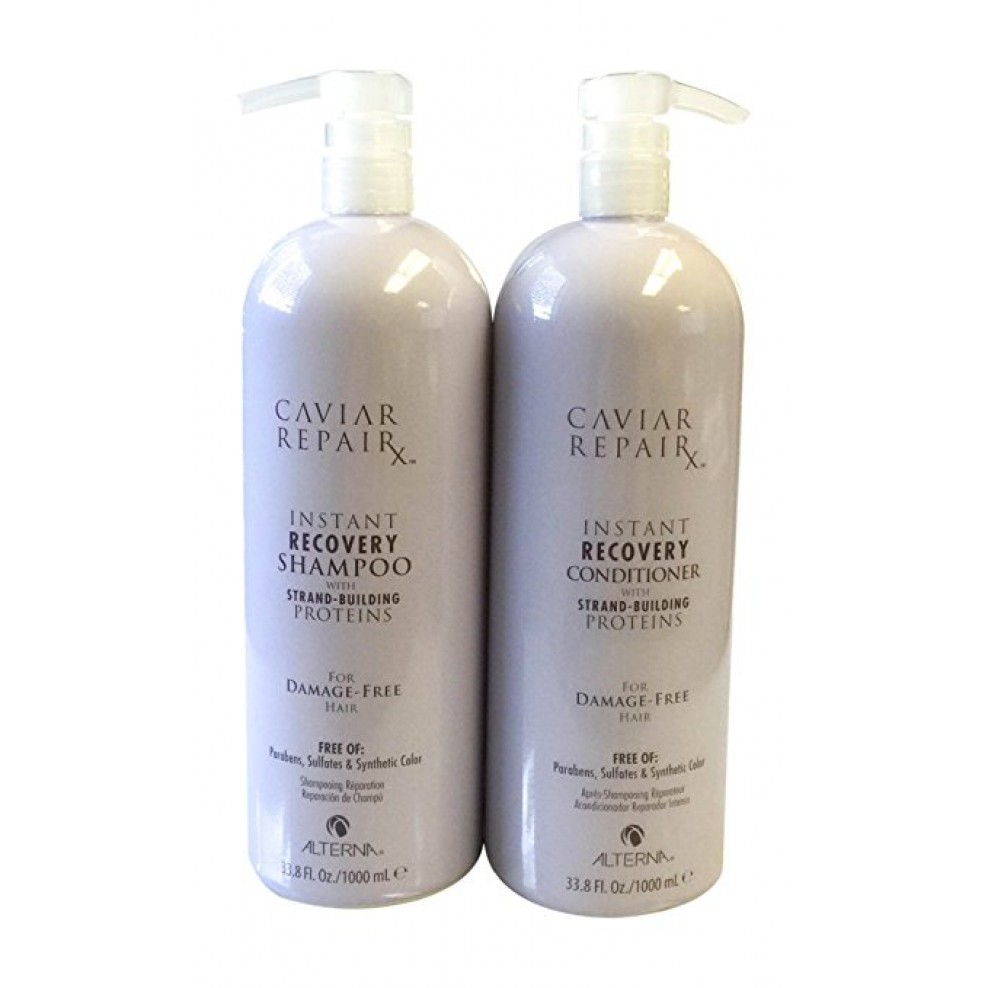 Øl økologisk grad Alterna Caviar Repair Rx Instant Recovery Shampoo And Conditioner (33.8 Oz  each)