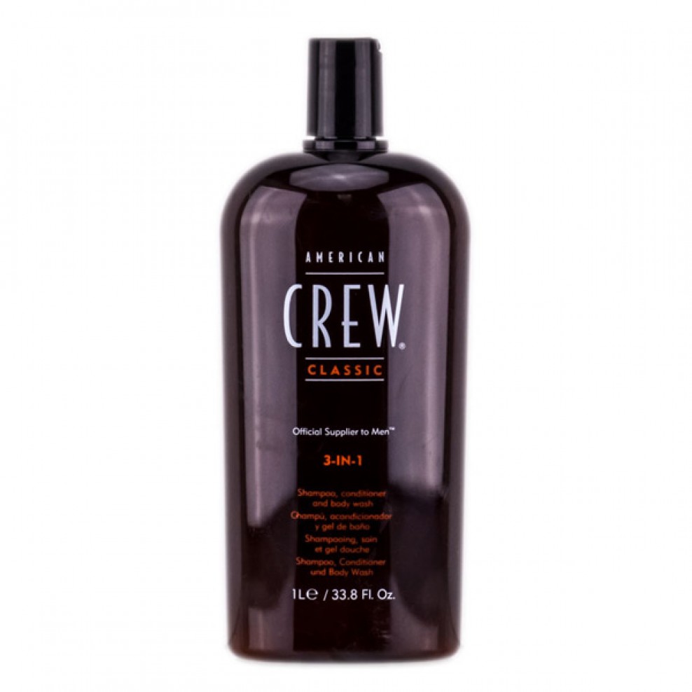 frisør Konvertere Afrika American Crew 3-in-1 Shampoo, Conditioner, Body Wash 33.8 oz