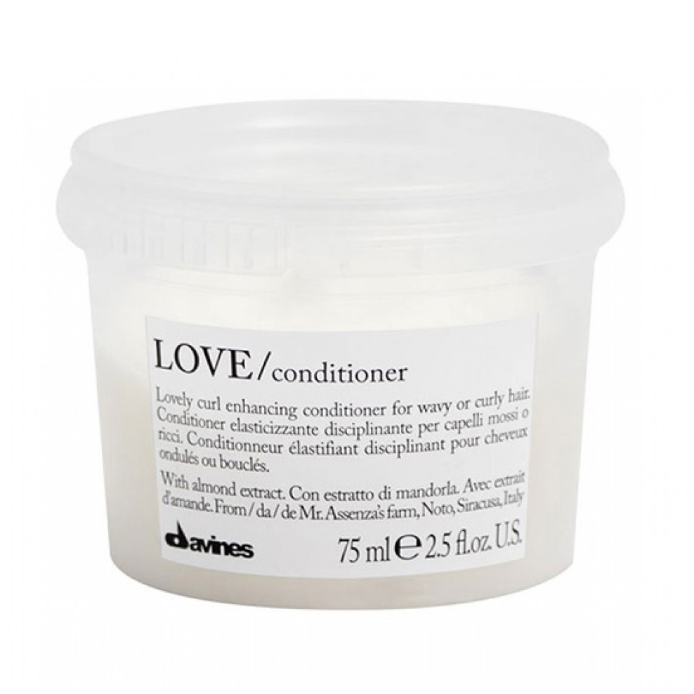 Davines LOVE Conditioner 2.5 oz for wavy and curly hair pH 3.8