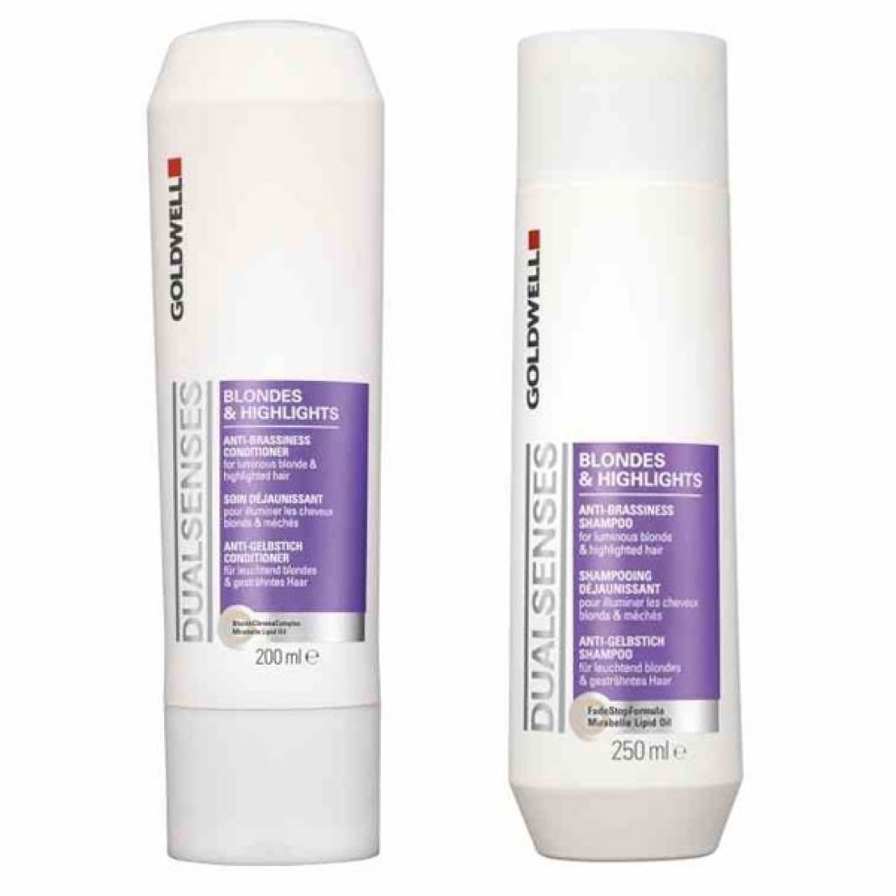 Goldwell Dualsenses Blondes & Highlights Shampoo And Conditioner Duo