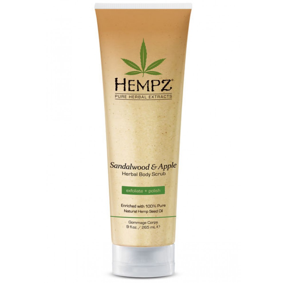 Hempz Sandalwood & Apple Herbal Body Scrub 9 Oz