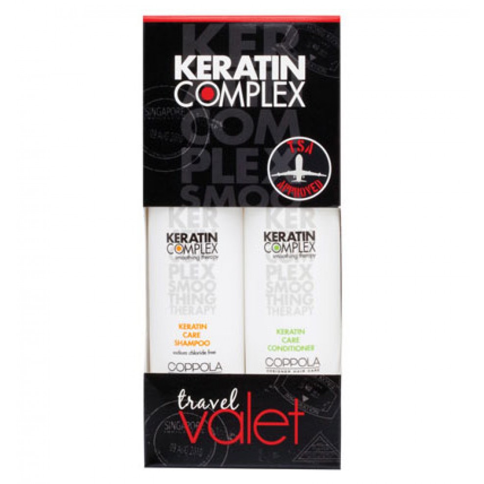 Keratin Complex Shampoo and Conditioner Travel Set