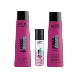 KMS California Free Shape Shampoo 10 Oz, Conditioner 8.5 Oz And Quick Blow Dry 6.8 Oz