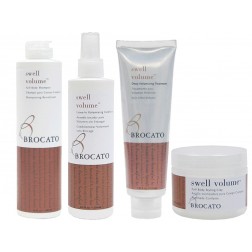 Brocato Swell Volume Full Body Shampoo 10 Oz, Leave-in Conditioner 8.5 Oz, Deep Treatment 5.25 Oz And Body Styling Clay 2 Oz