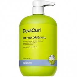 Deva Curl No-Poo Original Zero Lather Cleanser For Rich Moisture 32 Oz