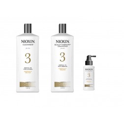 Nioxin System 3 Cleanser 33.8 Oz, Scalp Therapy 33.8 Oz And Scalp Treatment 3.4 Oz